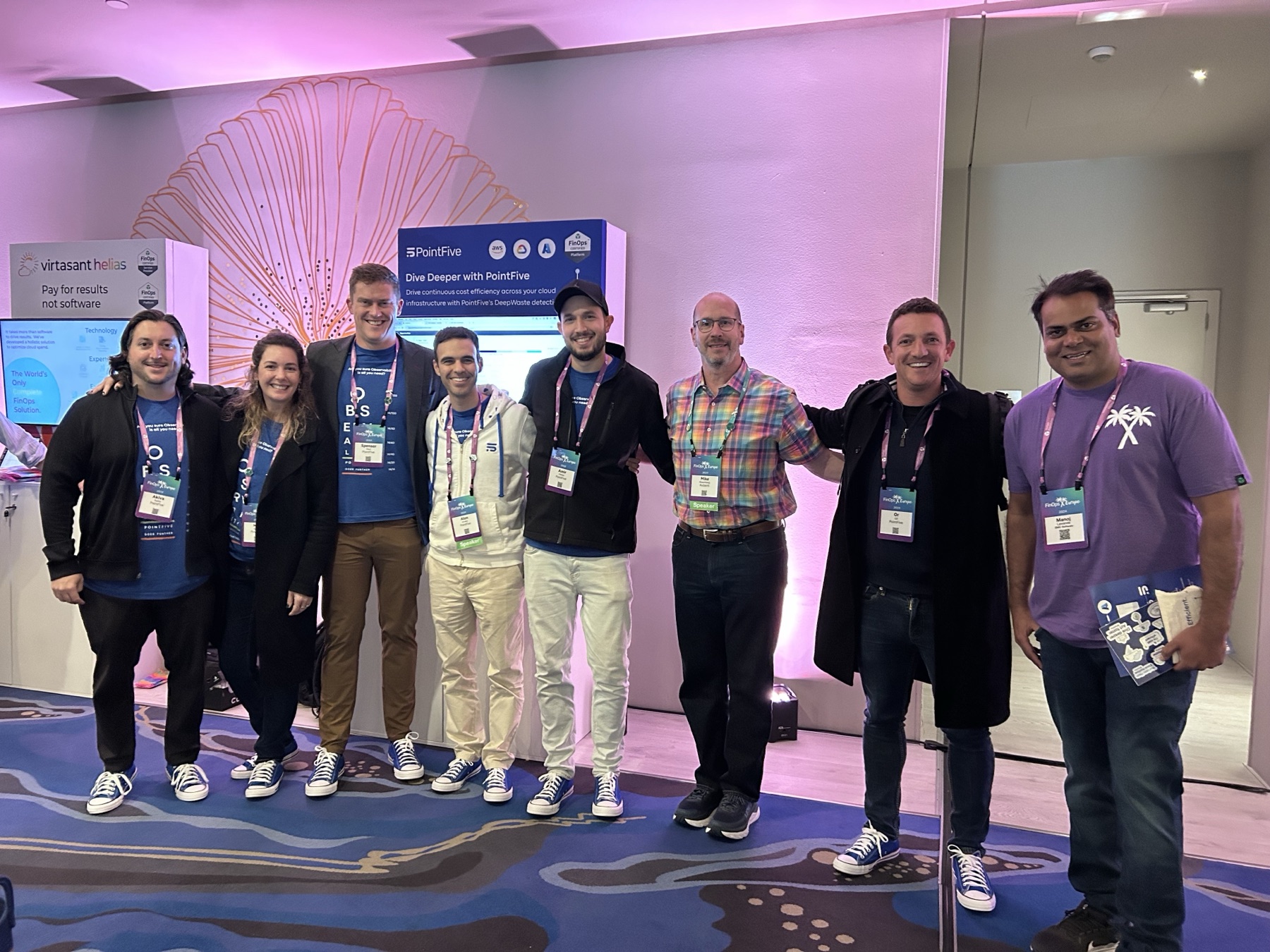PointFive team at the FinOps X Europe booth