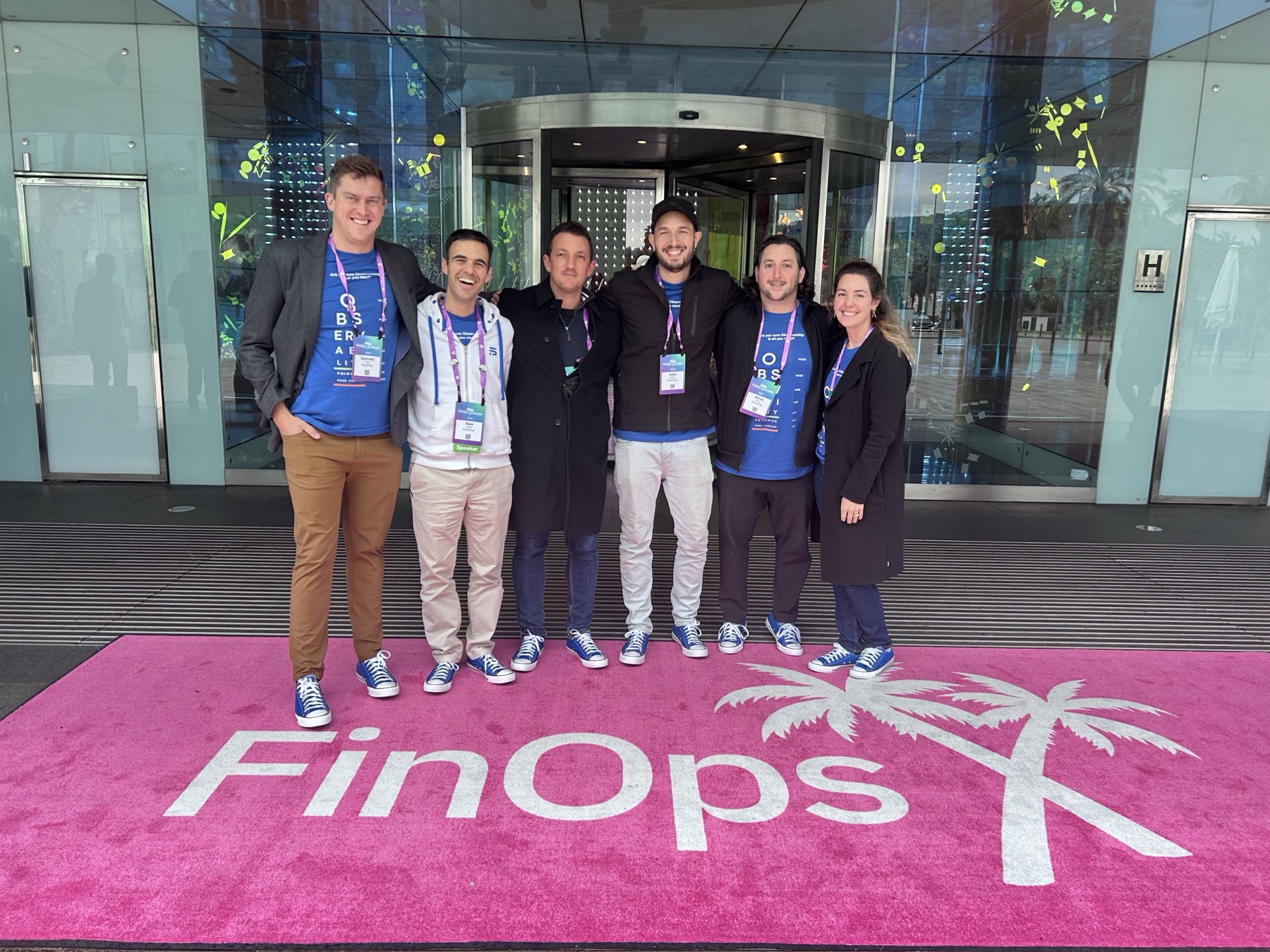 PointFive team at the FinOps X Europe entrance