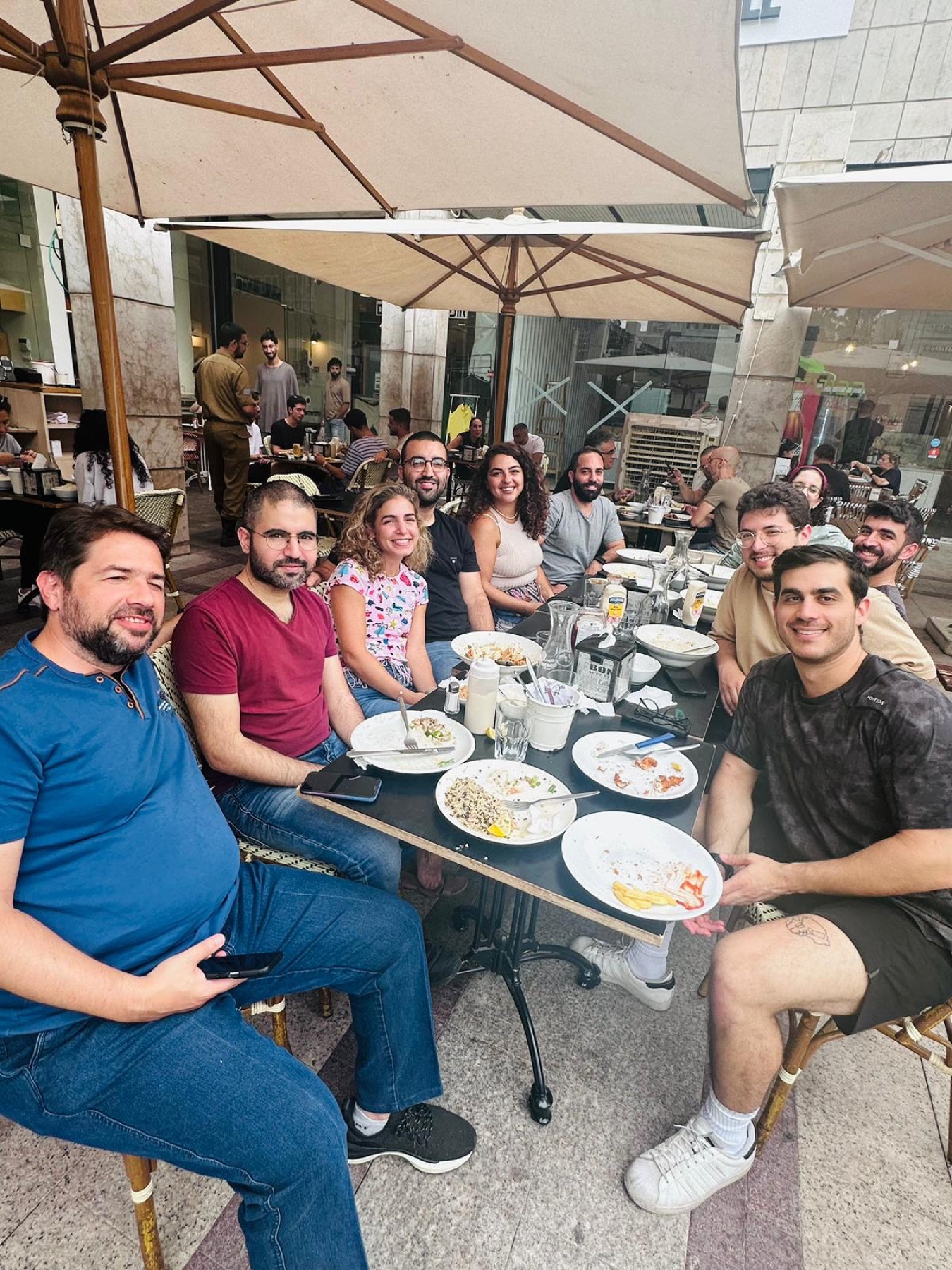 Team lunch in Tel Aviv
